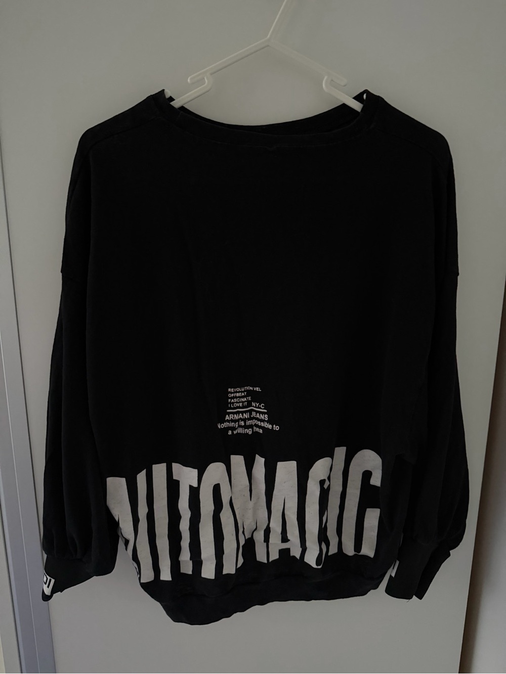 AUTOMAGIC Black Graphic Pullover - Picture 2 of 4